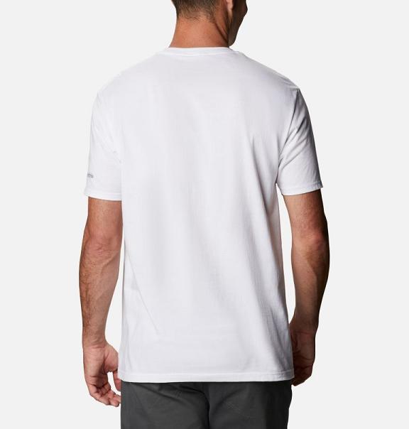 Columbia PFG T-Shirt White For Men's NZ78025 New Zealand